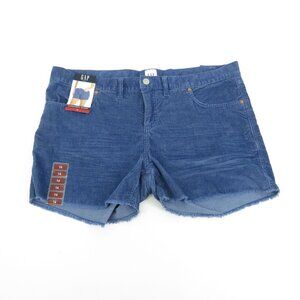 Gap Women's Blue Corduroy Shorts Size 14 NWT $49.95